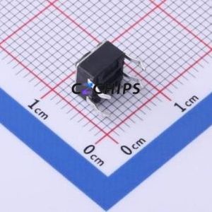 TS-1095PD-A2B2-D2 Tactile Switch Through hole-4P,6x6mm Switch Single Pole Single Throw Round Button 1.8N Through Hole - Product Image 2