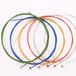 Cordes de guitare acoustique A407C, en acier non revêtu, paquet de 6, durables, pour pièces de rechange de guitare - Product Image 3