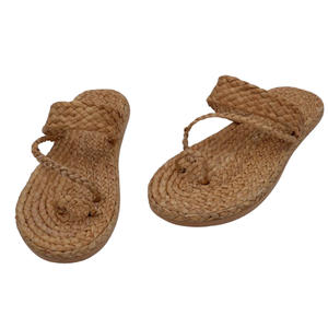 Pantoufles pour hôtel par jacinthe d'eau pantoufles faites à la main naturel pour resort made in vietnam manufacture - Product Image 4