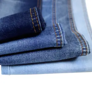 CD-21428 A Jeans/Vestido/material de falda 58/59 "11oz algodón poliéster estiramiento tela vaquera