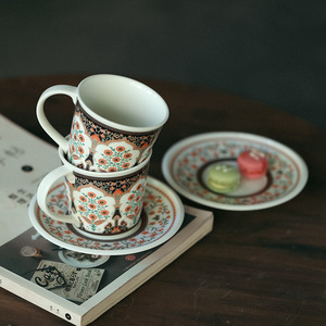 แก้วกาแฟเซรามิกสไตล์ตุรกี ระดับไฮเอนด์ หรูหรา สำหรับลาเต้ แก้วน้ำชาสำหรับดื่มยามบ่าย ดีไซน์สวยงาม สามารถปรับแต่งได้ - Product Image 2