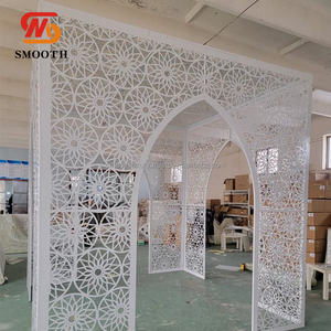 Venta al por mayor precio de fábrica moderno de Metal boda Mandap Stand nueva llegada Chuppah Props para evento decoración de bodas - Product Image 5