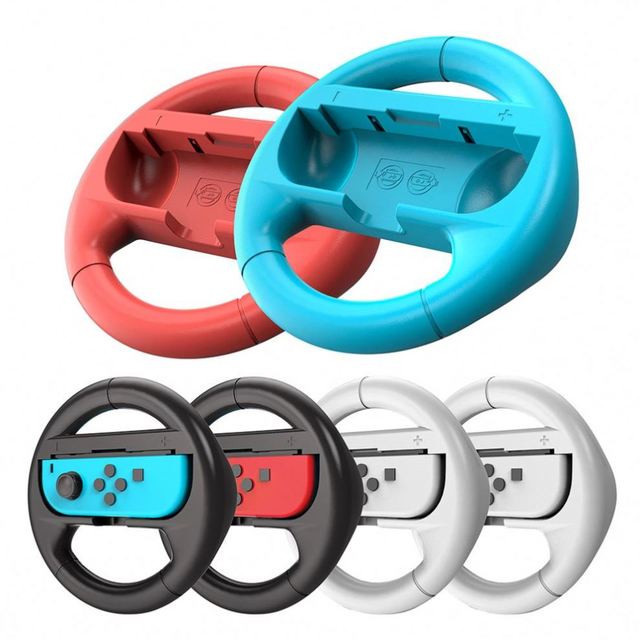2 Pcs Steering Wheel Fit Nintendo Switch Controller Double in One Set Accessories for