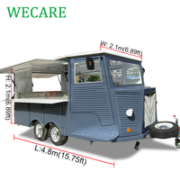 Wecare chariot hot-dog électrique foodtruck EU ice cream food truck restauration food van remorque cuisine entièrement équipée