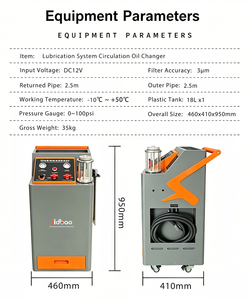 Machine de purge d'huile du système de lubrification moteur certifiée CE, équipement de changement d'huile à circulation automatique pour atelier de réparation automobile - Product Image 6