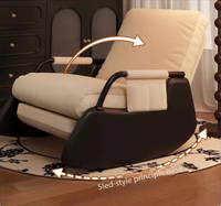 Chaise de salon confortable de conception nouvelle, chaise à bascule pour déjeuner et détente sur le balcon