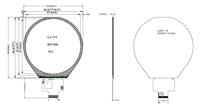 Modules LCD TFT Yousee 3,4 pouces 800*800, écran LCD rond avec interface MIPI, IC JD9365DA, luminosité 500 nits pour la maison intelligente