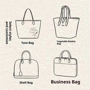 Sac fourre-tout décontracté pour femme en cuir véritable, avec poignée souple, couleur unie, fermeture éclair, personnalisable, platine, pour un style OEM - Product Image 2