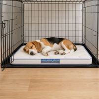 |   Hundebox-Einlage mit Gestepptem Obermaterial und Transparentem Seitenfenster