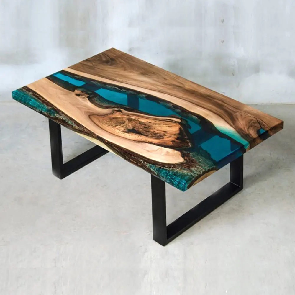 Новейшие индивидуальные домашние столовые столы Amazon высочайшего качества из эпоксидной смолы современные уникальные настольные ножки среднего века