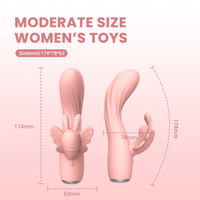 Leistungs starkes wiederauf lad bares 10-Frequenz-Kaninchenvibrator- G-Punkt-Klitoris-Massage gerät für Frauen mit vaginaler Anal stimulation Sexspielzeug