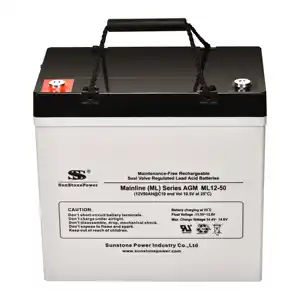 Deep Cycle 12Volt 50Amp AGM BatteryコンピュータのバックアップシステムUPS Batteries