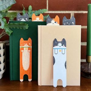 Marcadores de Libros Colgantes con Forma de Gato |   Hecho a Mano, Imagen Personalizada, Doble Cara, para Regalos y Promociones - Product Image 1