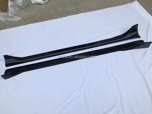 Le minigonne laterali dell'auto in fibra di carbonio proteggono i kit di protezione del paraurti per Tesla modello <span class=keywords><strong>Y</strong></span> 2021 + 4 pz/set decorazione Auto - Product Image 5