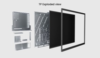 Kit de coque avant et arrière en plastique SKD en gros pour tableau blanc interactif intelligent pour l'éducation en classe