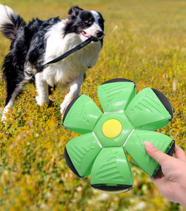 Rarewe Pet ürünleri interaktif köpek frizbi oyuncaklar yanıp sönen ışık otomatik Rebound topu oyuncaklar sihirli frizbi topu köpek oyuncaklar - Product Image 4