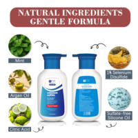 Après-shampoing professionnel sans huile au sélénium sulfureux et à l'huile d'argan pour des cheveux volumineux et puissants, anti-pelliculaire, vente en gros