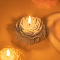 Lilin Aromaterapi Bentuk Bunga Dekorasi Rumah Lilin Mewah Berbahan Lilin Kedelai Alami Lilin Beraroma Bunga Peony