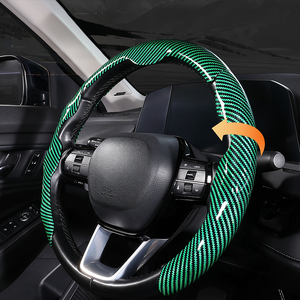 Protecteur de <span class=keywords><strong>volant</strong></span> en fibre de carbone polie durable, housse de <span class=keywords><strong>volant</strong></span> de luxe en cuir souple de qualité supérieure pour <span class=keywords><strong>Ford</strong></span> <span class=keywords><strong>Fiesta</strong></span> Mk7 - Product Image 4