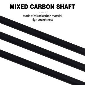 SPG tiro con l'arco <span class=keywords><strong>6</strong></span> mm freccia in carbonio misto 30 pollici albero frecce fisse punta alette in plastica per arco da caccia ricurvo tradizionale arco lungo - Product Image 2