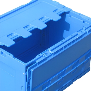Conteneur <span class=keywords><strong>de</strong></span> transport pliable <span class=keywords><strong>et</strong></span> empilable robuste en plastique recyclable <span class=keywords><strong>et</strong></span> écologique pour le stockage <span class=keywords><strong>et</strong></span> le manutention - Product Image 4