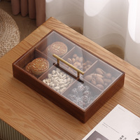 Nouvelle boîte de rangement pour fruits, noix et en-cas de style rétro chinois, luxe léger, salon, table basse, maison, boîte à gâteaux de lune, boîte à fruits secs