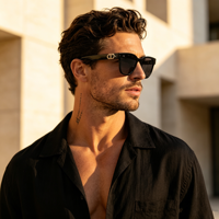 Nouvelles lunettes de soleil carrées épaisses tendance pour hommes et femmes, monture TR90, verres polarisés UV400, logo personnalisé, lunettes de soleil rétro de luxe tendance