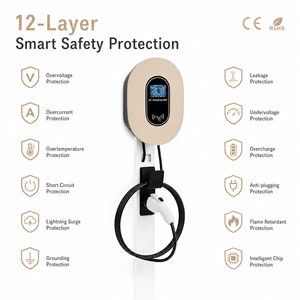Chargeur mural pour véhicule électrique 22 <span class=keywords><strong>kW</strong></span>, <span class=keywords><strong>Wallbox</strong></span> de charge rapide 22 <span class=keywords><strong>kW</strong></span>, 380 Volts Triphasé GB/T 32A, Chargeur VE Triphasé - Product Image 6