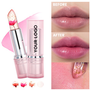 Balsamo Labbra Idratante a Lunga Durata, Rossetto Gelatinoso Rosso Impermeabile, Etichetta Privata, Rossetto Cambiacolore, Balsamo Labbra alla Moda - Product Image 1