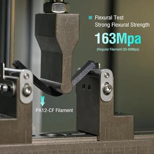 Filament d'imprimante 3D en fibre de carbone PA12-CF, diamètre 1,75/2,85 mm, 1 kg, résistant à la chaleur 175°C, haute résistance aux chocs, anti-usure, léger - Product Image 2