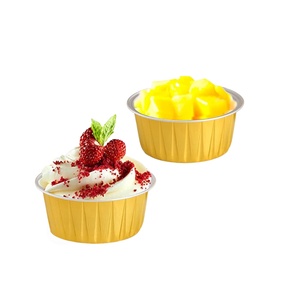 Contenedor de comida para llevar de 300ml, cuencos cuadrados para postres, tapa de papel de aluminio, plástico, pared lisa, taza de pudín de repostería desechable - Product Image 6