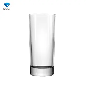 Consegna veloce 215ml 7.3oz Lato Dritto A Buon Mercato Tazza Di Vetro di Cristallo per Acqua Potabile