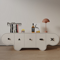 Meuble TV moderne et créatif, durable, écologique, en bois de ronce, avec rangement, buffet, fait à la main, facile à nettoyer, convient aux téléviseurs de 65 pouces et plus, salon, hôtel