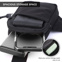 Sac de poitrine unisexe en nylon pour le sport et les loisirs, petit sac à dos, sac messager, sac banane pour téléphone portable, sacoche tendance