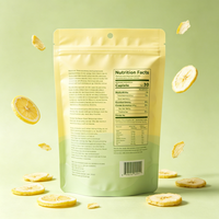 Prix de gros en vrac OEM, tranches de citron jaunes lyophilisées 100% naturelles