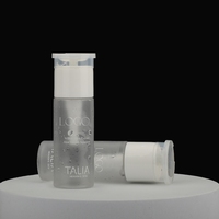 Flacon cosmétique transparent en PET 30ml 50ml 60ml vide pour maquillage, dissolvant de vernis à ongles, huile, emballage personnalisé avec pompe à pression