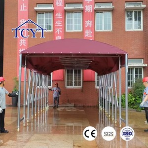 Tenda Personalizzata Movibile per Fiere con Copertura in PVC Rimovibile, Tettoia Estensibile Scorrevole Pieghevole - Product Image 2