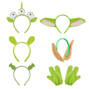 Diadema <span class=keywords><strong>de</strong></span> Halloween con Orejas <span class=keywords><strong>de</strong></span> Alienígena y Pelo Verde <span class=keywords><strong>de</strong></span> <span class=keywords><strong>Shrek</strong></span>, Unisex, para Niños, Disfraces, Baile, Accesorios para Fiestas, Cosplay - Product Image 1