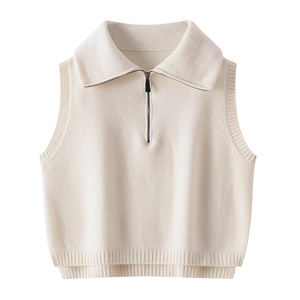 <span class=keywords><strong>Gilet</strong></span> en <span class=keywords><strong>cachemire</strong></span> pur sans manches en <span class=keywords><strong>cachemire</strong></span> pour femmes de haute qualité - Product Image 3