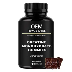 Energia gomosa do apoio do monohidrato da creatina do OEM/ODM para esportes com o suplemento 3000mg do construtor do músculo da creatina