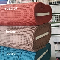 Tissu gaufré en microfibre, tissu à bulles de coton biologique imprimé personnalisé, teint uni, tissé, 100 pièces, mélange de 5 couleurs, Dobby 230cm,90 pouces
