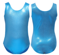 Justaucorps de gymnastique simple en tissu brillant, justaucorps pour filles, vêtements de danse, justaucorps de performance