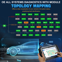 XTOOL IP919 Scanner OBD2 Contrôles bidirectionnels Codage ECU FCA Programmation de clés 51+ services Outils de diagnostic complets du système