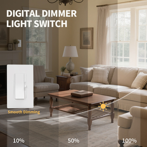 Chúng tôi tiêu chuẩn <span class=keywords><strong>LED</strong></span> <span class=keywords><strong>Dimmer</strong></span> chuyển đổi 120V TRIAC loại treo tường ánh sáng <span class=keywords><strong>Dimmer</strong></span> với Slide thích hợp cho Dimmable dẫn và đèn - Product Image 2