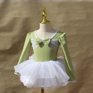 <span class=keywords><strong>Jupe</strong></span> <span class=keywords><strong>tutu</strong></span> de ballet pour filles, vêtements de danse, spandex/coton, automne-hiver, combinaison à manches longues, robe de princesse pour tout-petits, pratique et spectacle - Product Image 3