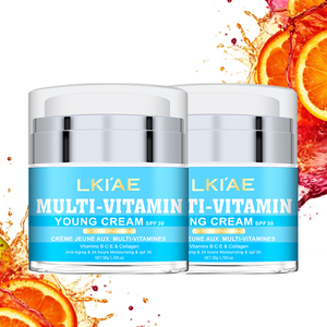 Low Moq logotipo personalizado spf30 limpiador de elevación instantánea vitamina E manteca de karité colágeno cuidado de la piel crema antiarrugas belleza facial - Product Image 3