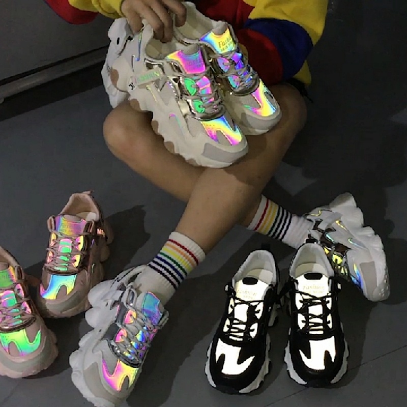 Zapatos deportivos Para mujer Primavera Verano Zapatillas de plataforma de  gran altura de suela gruesa Zapatos blancos Zapatos de viaje comprar a buen  precio — entrega gratuita, reseñas reales con fotos — Joom
