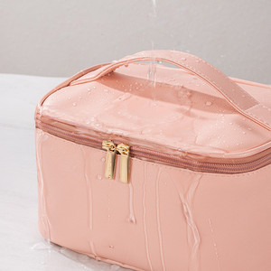 La trousse de toilette de voyage rose en PU la plus à la mode pour femmes - Product Image 5