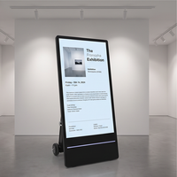 Écran tactile vidéo Vislat Poster 55 pouces rechargeable IP65, affichage numérique portable pour extérieur