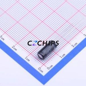 Condensateur électrolytique en aluminium à montage traversant 25PX47MEFC5X11, D5xL11mm 47uF 20% 20V 84mA-120Hz - Product Image 2